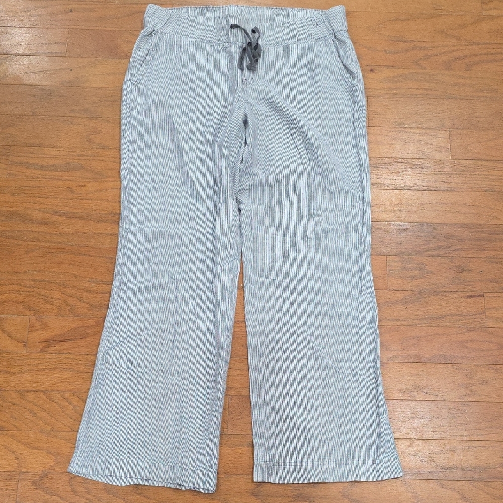 New York & Company Soho Street Gray Striped Pants